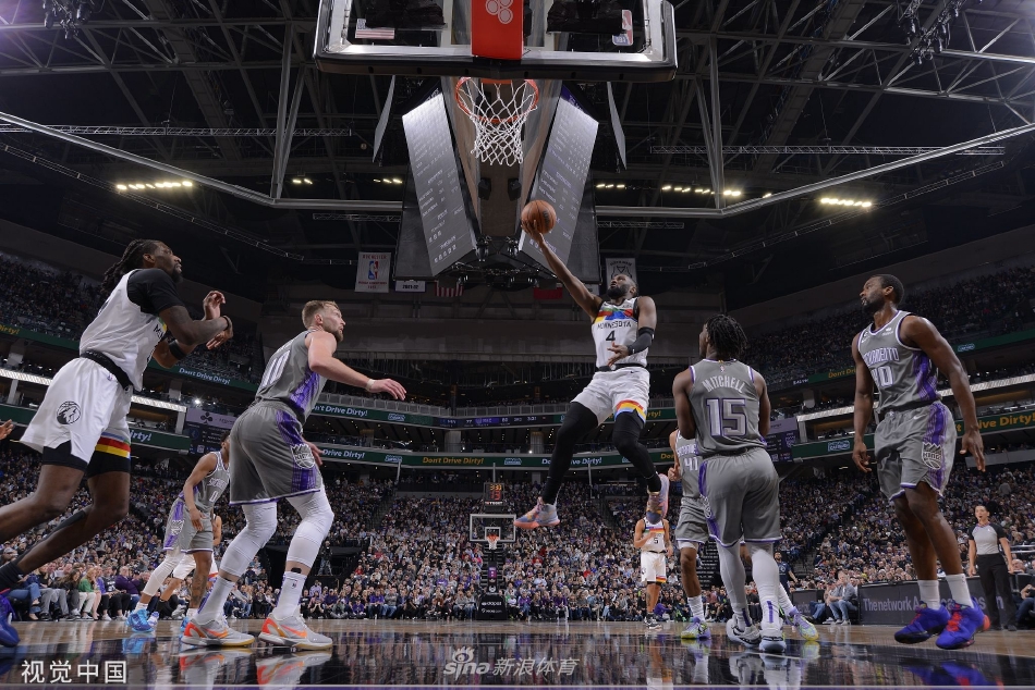 [NBA]森林狼119-115国王 全队7人得分上双